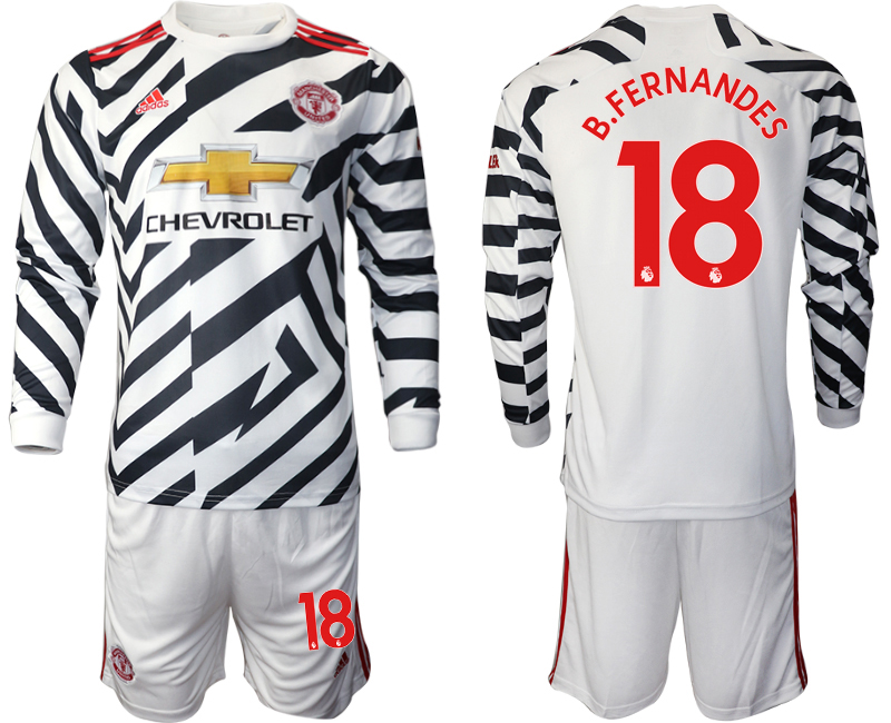2021 Men Manchester united away long sleeve #18 soccer jerseys